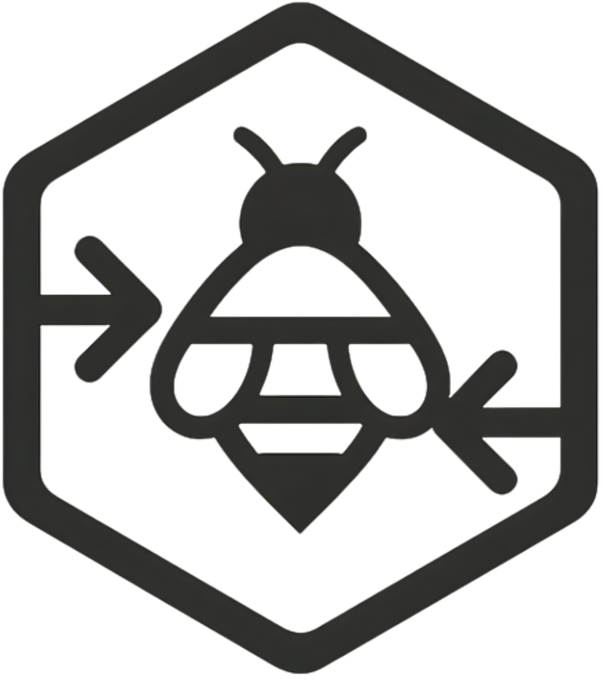biene in einer raute, logo von varroa sammelbestellung